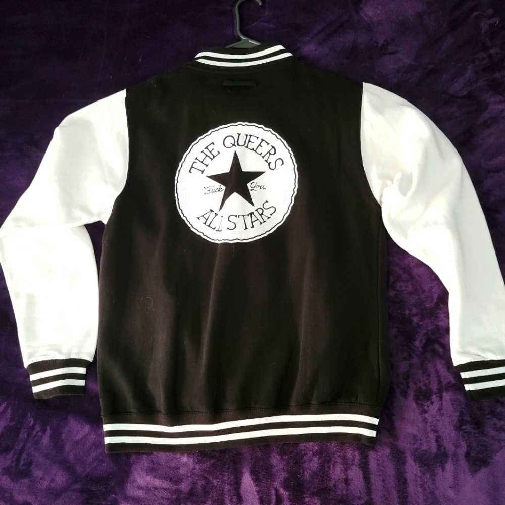 The Queers punk band bomber jacket. Only sold on European tour.